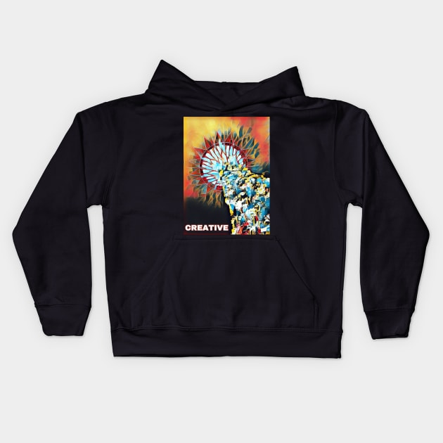 Creative artwork Kids Hoodie by werdanepo